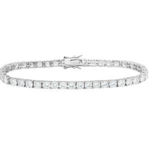 Designs by Gioelli Cubic Zirconia Sterling Silver Tennis Bracelet(B4)